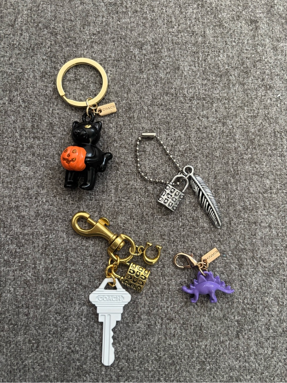 Lot of Authentic Repurposed Coach Charms and Keychains - Picture 6 of 6